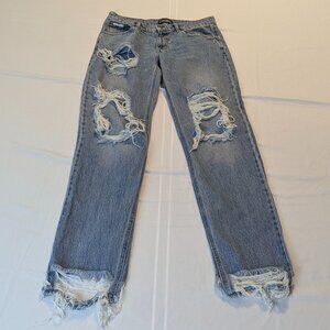 Retrofete Size 26 Distressed Medium Wash Jeans